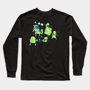 Rock N Rolliens: Party 8 Long Sleeve T-Shirt